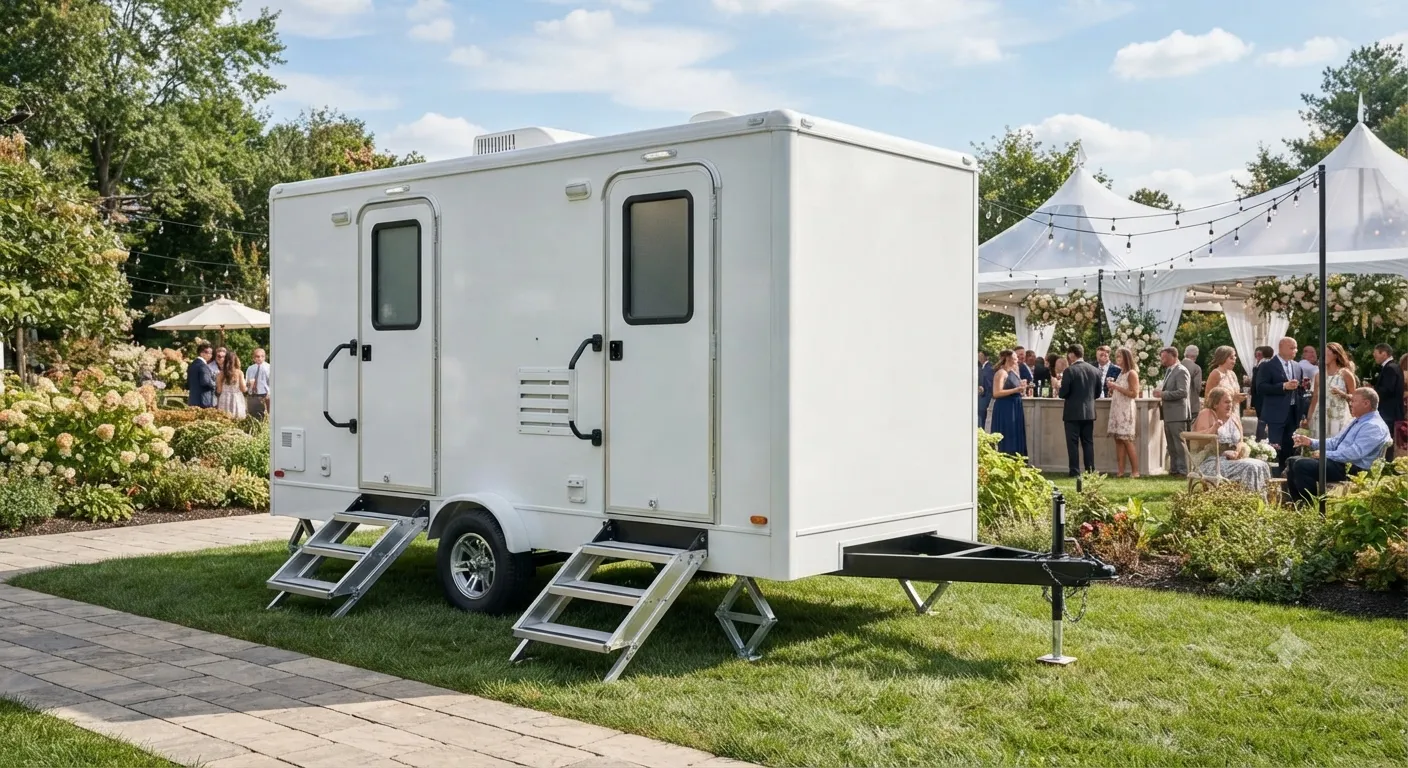 2 Stall Restroom Trailer in Fountainebleau, FL