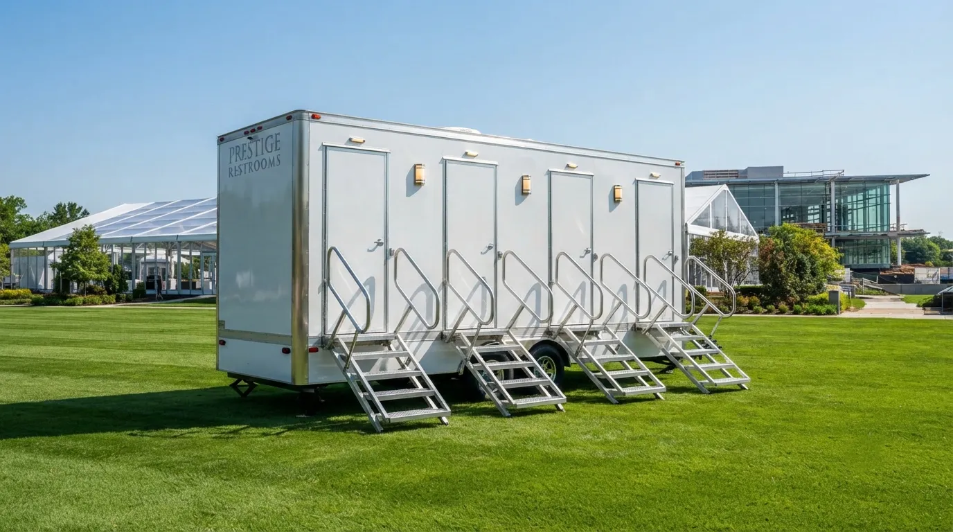 4 Stall Restroom Trailer in Fountainebleau, FL