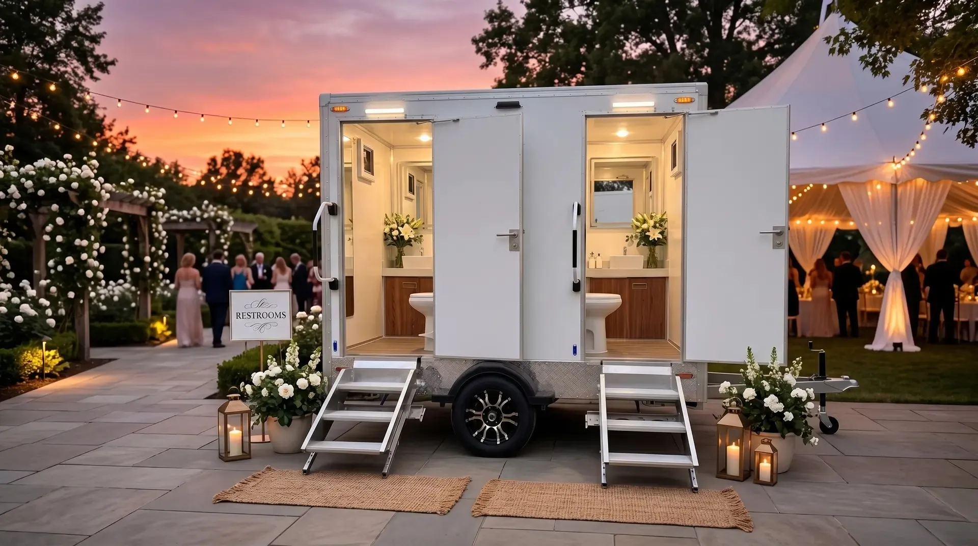 Wedding Restroom Rental in Fountainebleau, FL